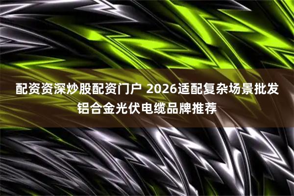 配资资深炒股配资门户 2026适配复杂场景批发铝合金光伏电缆品牌推荐